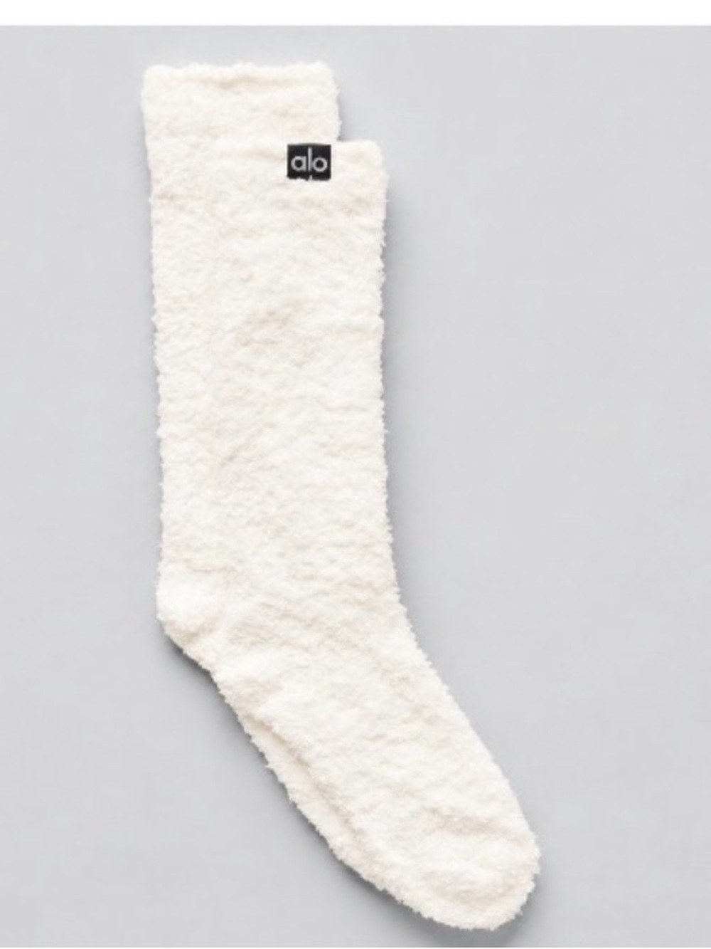 ALO Yoga Women’s Plush Lush Socks in Ivory. - Picture 2 of 3